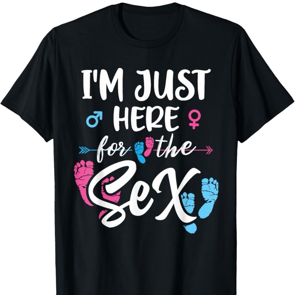 Black Graphic T-Shirt Gender Reveal! Party